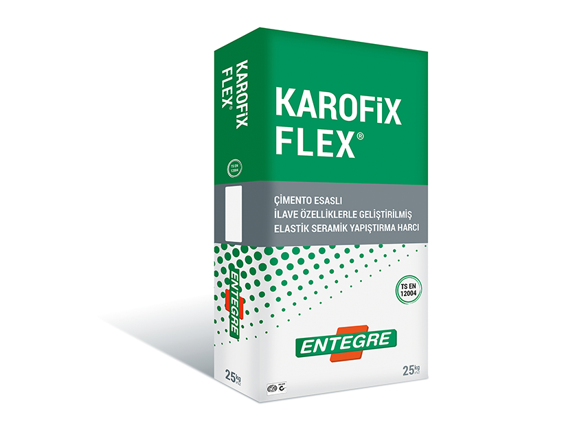 ENTEGRE KAROFİX FLEX GRİ 25 KG FAYANS YAPIŞTIRICI ENTEGRE KAROFİX FLEX GRİ 25 KG FAYANS YAPIŞTIRICI