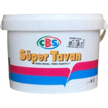 ÇBS SUPER TAVAN BOYASI BEYAZ 10 KG