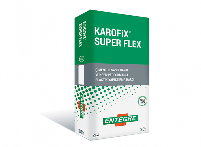 ENTEGRE KAROFİX SÜPERFLEX GRİ 25 KG FAYANS YAP.