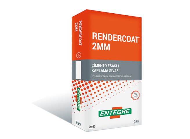 ENTEGRE RENDERCOAT 2 MM 25 KG MİNERAL SIVA 